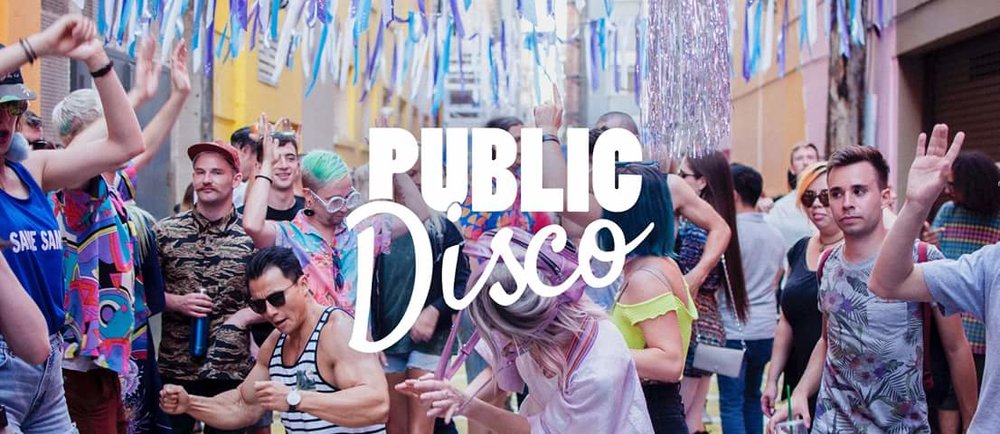 NICK COLLINET talks to us about Public Disco. Public Disco (#artoverego) is a touring pop-up party that brings music and dancing to the streets of Vancouver. We made our debut at the 2016 Vancouver Mural Festival. How did it start? I've been organizing parties at indoor venues around town through my other project, Groundwerk , for several years. In 2016, I organized a stage at Car Free Day and then got involved with the Oasis Zone at Vancouver Mural Fest. These events inspired me to create a series of city-wide public space parties. In 2017 I got a VIVA Refresh Grant which was the catalyst for putting the concept into action. We produced five editions in the streets, laneways and plazas across Vancouver from Commercial Drive to the West End that same year. When VMF gave me the opportunity to program an alleyway oasis with music, seating, art and decor. It was this experience that sparked huge aspirations for what I could accomplish in Vancouver. Since first getting involved with the festival, Mural Fest Director of Operations Andrea Curtis has acted as an important mentor for me, providing input and guidance along the way as Public Disco became a reality. Without her guidance I may have frozen up and quit, because doing something new like this isn't easy; there are many roadblocks that often feel insurmountable. Andrea always helps me see past those roadblocks and make it happen. Since Public Disco started I've been able to meet with a number of other individuals looking to organize public space events in the city. It took no time at all for me to get to a point where I could pay it forward. This is the magic of these kind of things, and the reason why we must keep doing them, keep engaging more artists and promoting the kind of city we want to live in. We can make a difference ourselves, but the difference we make by inspiring others is even more special. What has the feedback been for your project? One of the biggest things that stood out was after one of our events, we surveyed attendees and learnt that 90% of attendees that we talked to had met someone new at Public Disco. This really speaks to the reason why I am doing this. People connect on the dance floor. Music and dancing break down barriers to social isolation and encourages us to let loose. It's in these moments where we feel most connected to others. In a city where social isolation is a major problem, anything that brings people together is a really good thing. I think Public Disco has helped people believe that Vancouver IS a fun city. More culture, activity, friendliness — more fun.